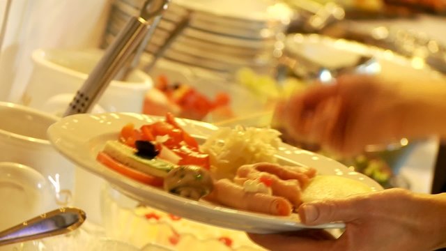 G&auml;ste, Personen, Buffet