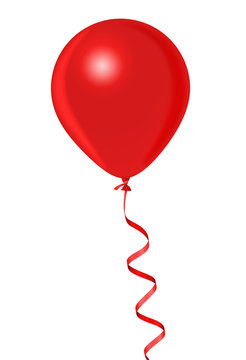 Red Helium Balloon