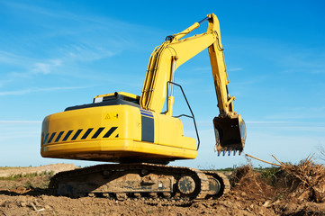 excavator loader at work