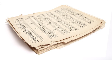 Naklejka premium old music sheets