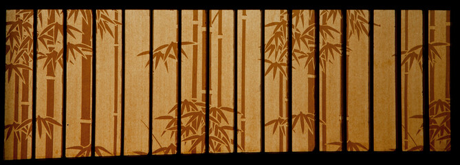 bamboo paper window