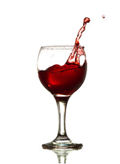 Red Wine Abstract Splashing