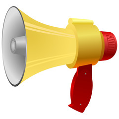 Vector illustration of a megaphone.