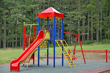 children playground in park