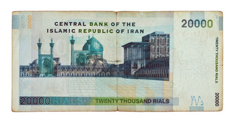 Currency of Iran 20000 rials bill