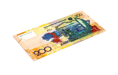 Obraz na płótnie Canvas Kazakhstan currency 200 Tenge bill