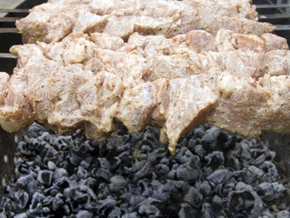 Shish kebab preparation2