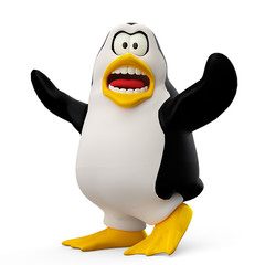 very scary penguin