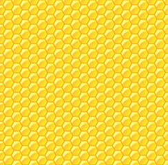 Honeycomb seamless pattern. Vector.