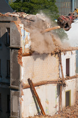 Abriss eines Hauses