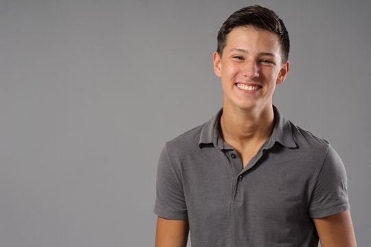 Young man happy