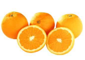 sunkist orange isolated