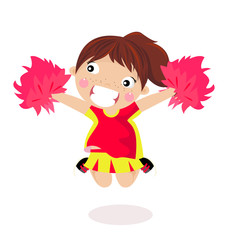 Girl Cheerleader - Vector