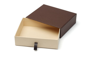 Open empty gift box