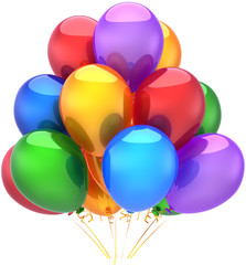 Balloons party birthday decoration multicolored classic