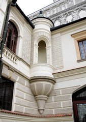small decorative balcony of Krasiczyn castle