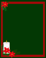 burning Christmas candle