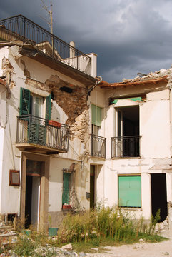 The rubble of the earthquake in Abruzzo (Italy)