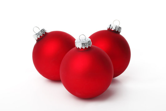 Red christmas balls