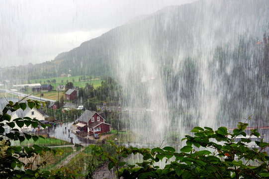 Steindalsfossen waterfall