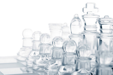 glass chess pieces