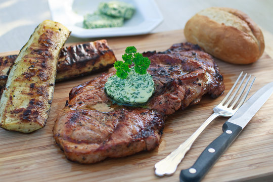 Gegrilltes Schweinesteak