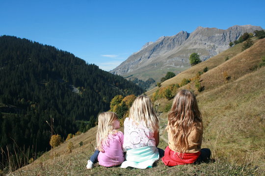 Contemplation &agrave; la montagne