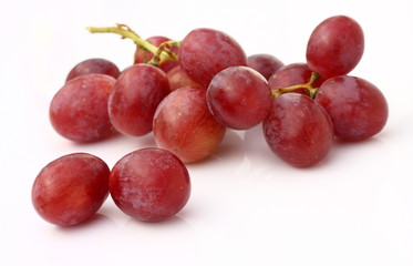 Isolated fruits - red grapes