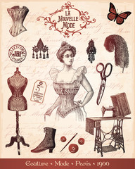 MODA PARYŻ 1900