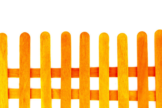 Orange Wooden fence
