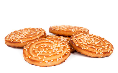 Biscuits with sesame seeds