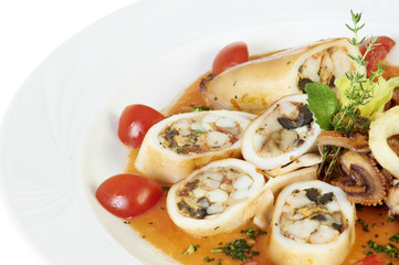 Stuffed squid
