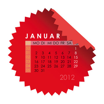 Monatskalender Januar 2012