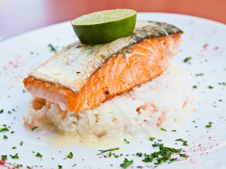 grilled salmon
