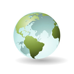 A Transparent Earth Globe, Sphere, Map