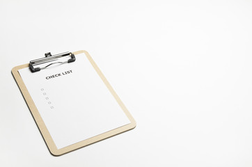 クリップボード木　チェックリスト