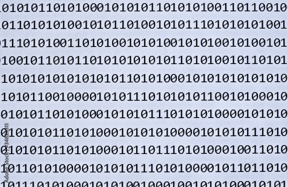 Poster binary numbers moder communication computer