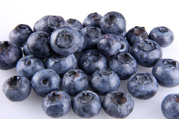 Group of fresh blueberries