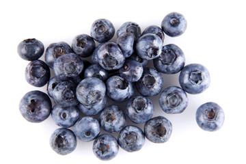Group of fresh blueberries