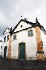 Typical church in Paraty. Brazil