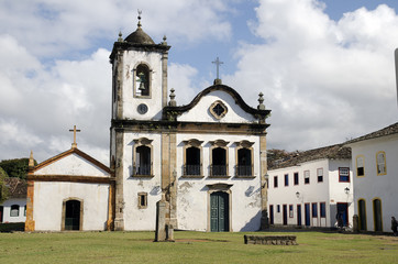 Fototapeta na wymiar Typical church in Paraty. Brazil