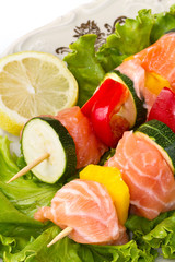 salmon kebab