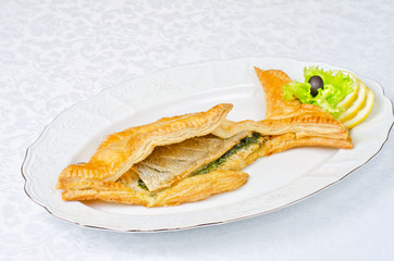 tasty dish of trout fish