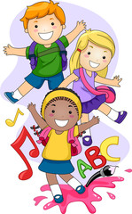 Plakat Dzieci w wieku przedszkolnym