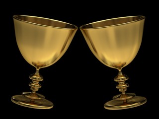 Golden goblets