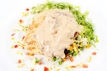 Grilled chicken with soya sauce