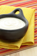 fresh delicious sour cream