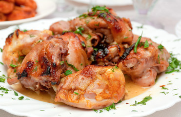 Whole Roast chicken .