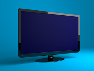 Monitor lcd, 3d illustration.