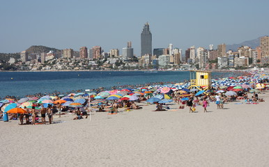 Benidorm desde la playa